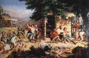 Nahl, Charles Christian Sunday Morning in the Mines china oil painting artist
